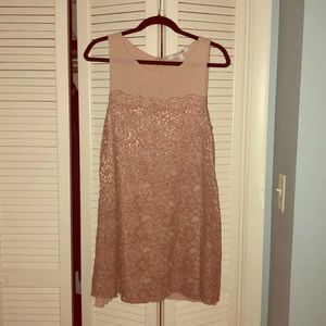 Rose Gold / Pink Lace Dress